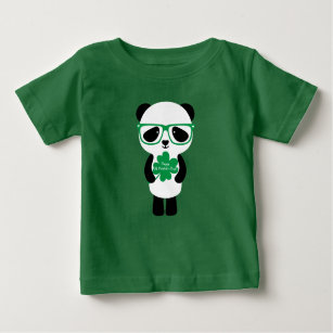 St. Patrick's Day Panda Baby T-Shirt