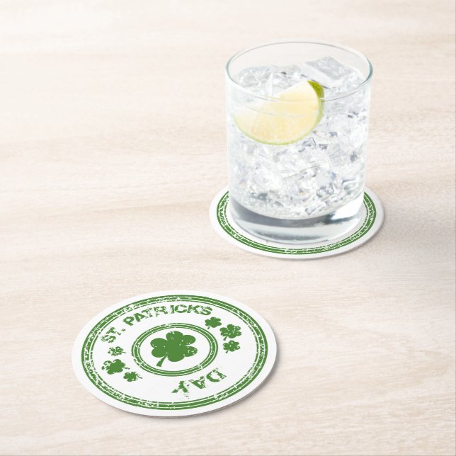 St. Patricks Day Paper Coasters (Insitu)