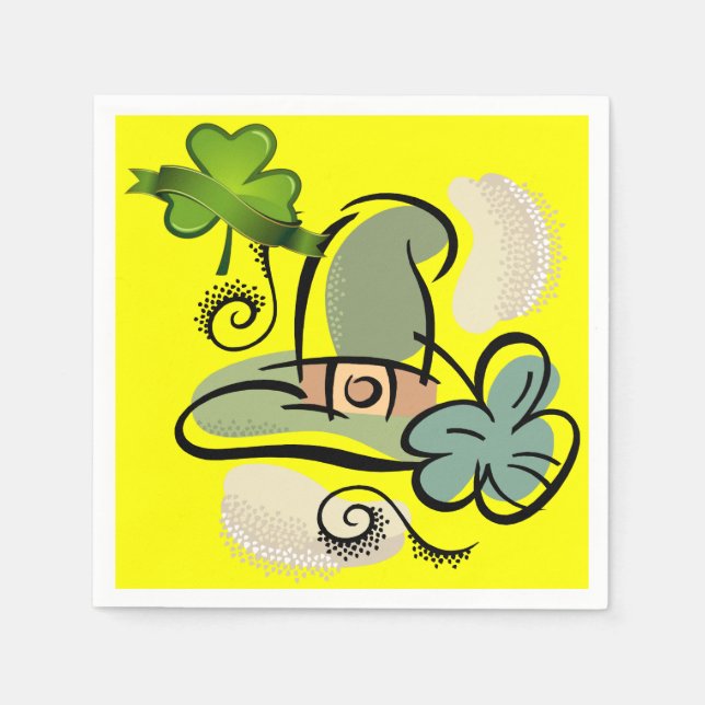 St. Patrick's Day Paper Napkins (Front)