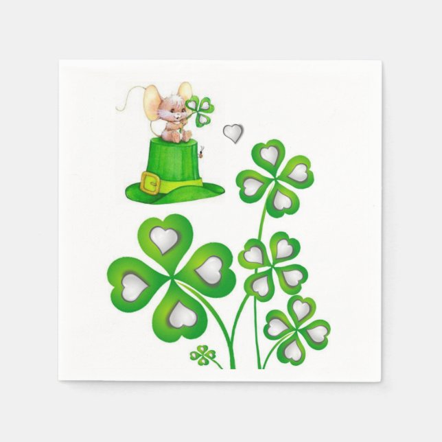 St. Patrick's Day Paper Napkins (Front)