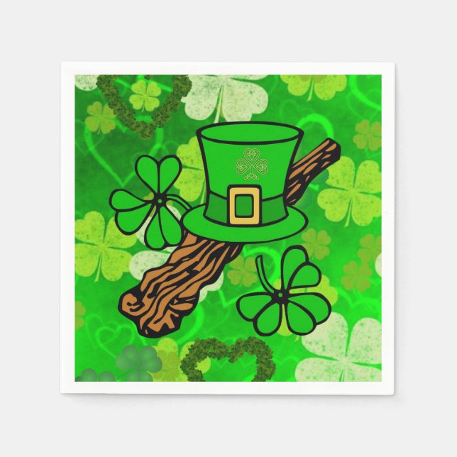 St. Patrick's Day Paper Napkins (Front)