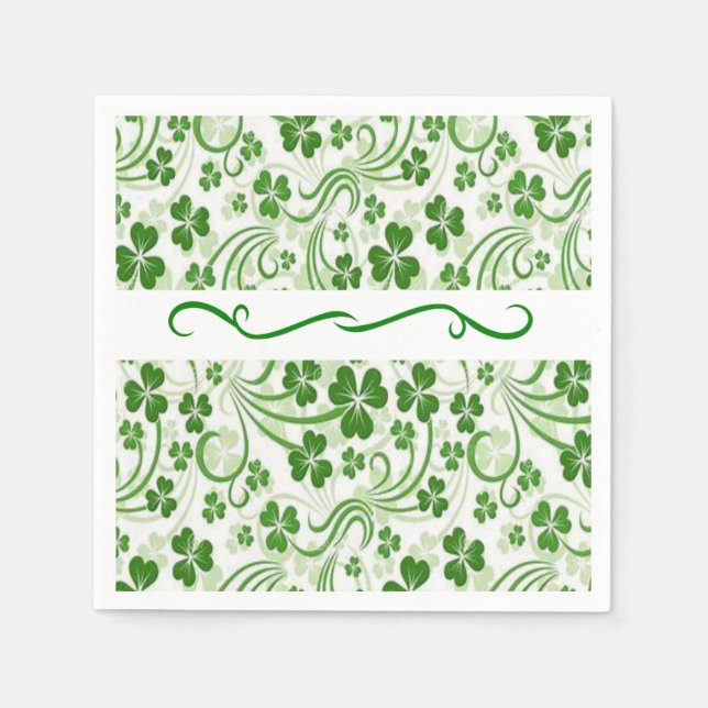 St. Patrick's Day Paper Napkins (Front)