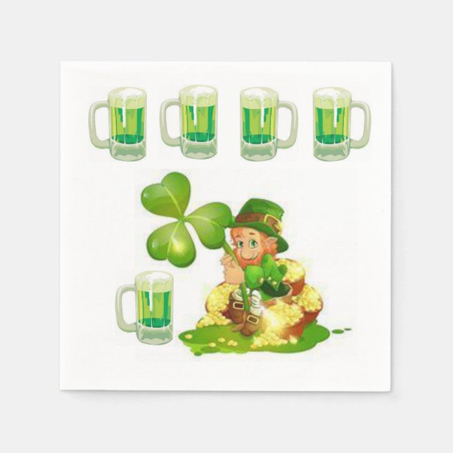 St. Patrick's Day Paper Napkins (Front)