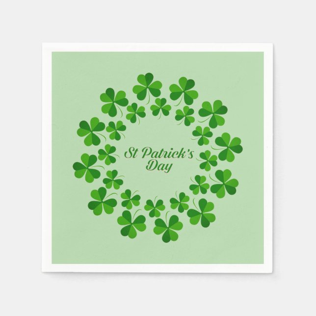 St. Patrick's Day Paper Napkins (Front)
