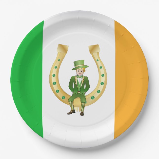 St Patrick's Day Paper Plate (Front)
