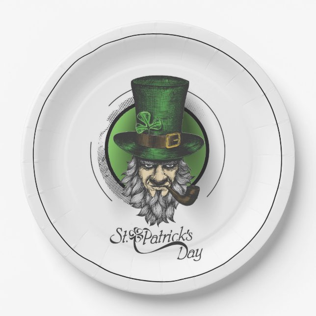 St Patrick's Day Paper Plate (Front)