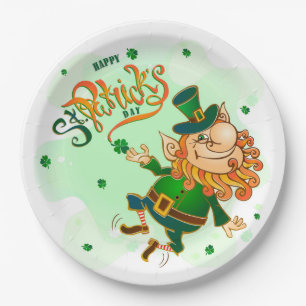 St Patrick's Day Paper Plate