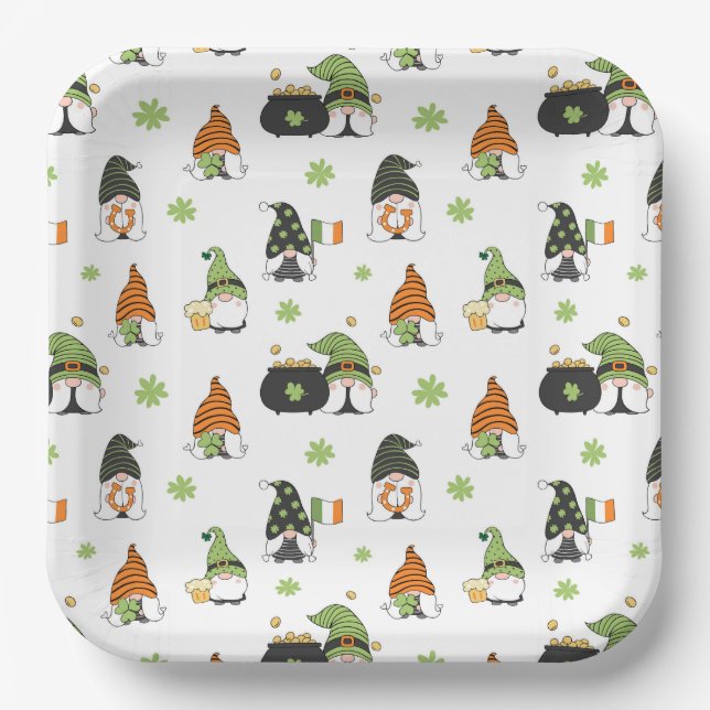 St Patrick's Day Paper Plate (Front)