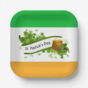  St Patrick's Day Paper Plate