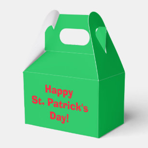 St. Patrick's Day Party Green Red 4Polly Favor Box