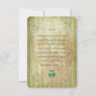 St.Patricks Day - Party Invite Note Card
