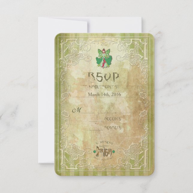 St.Patricks Day - Party Invite RSVP (Front)