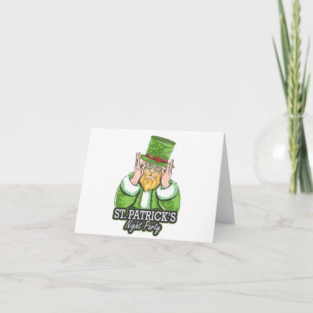  St Patrick's Day Party Thank You Card (Front)