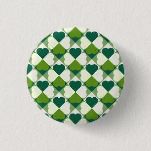 St. Patrick's Day Pattern 1 Inch Round Button