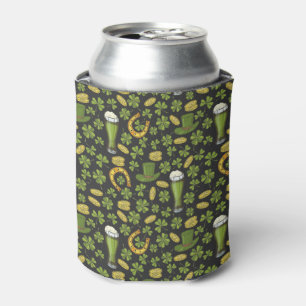 St. Patrick's Day Pattern Can Cooler