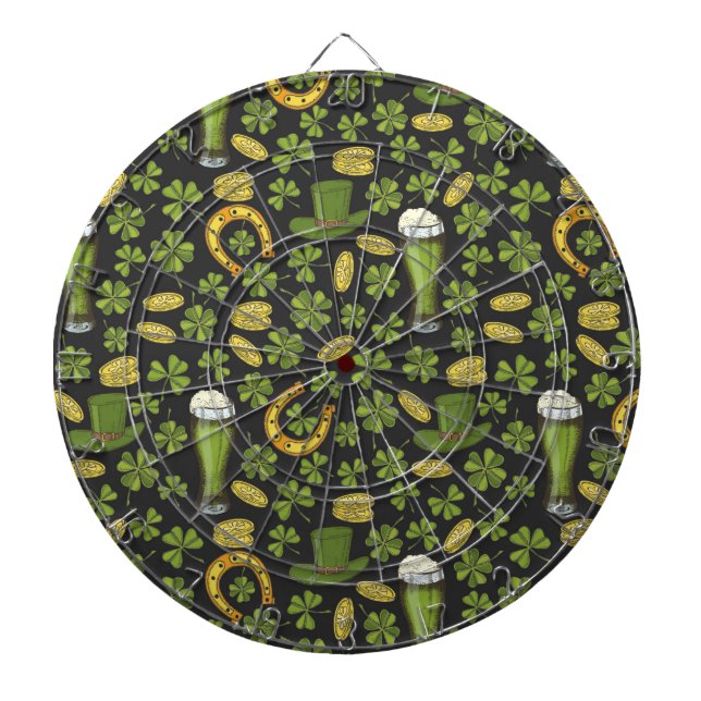 St. Patrick's Day Pattern Dartboard (Front)