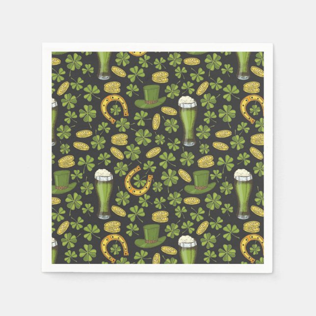 St. Patrick's Day Pattern Napkin (Front)