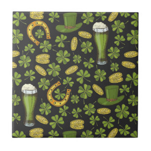 St. Patrick's Day Pattern Tile