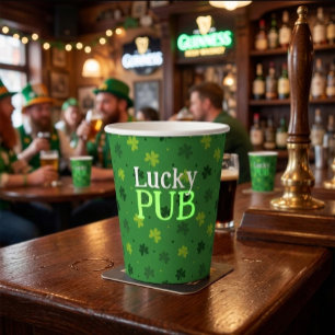 St. Patrick's Day Personalized Paper Cups