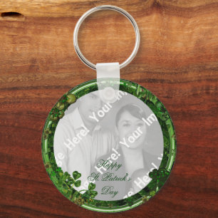 St. Patrick's Day Photo Key Chain