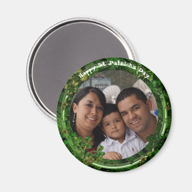 St. Patrick's Day Photo Magnet (Front/Back)