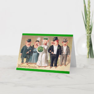 St Patricks Day Pigs Card