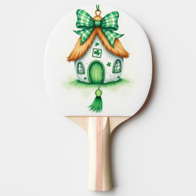  St. Patrick's Day Ping Pong Paddle (Front)