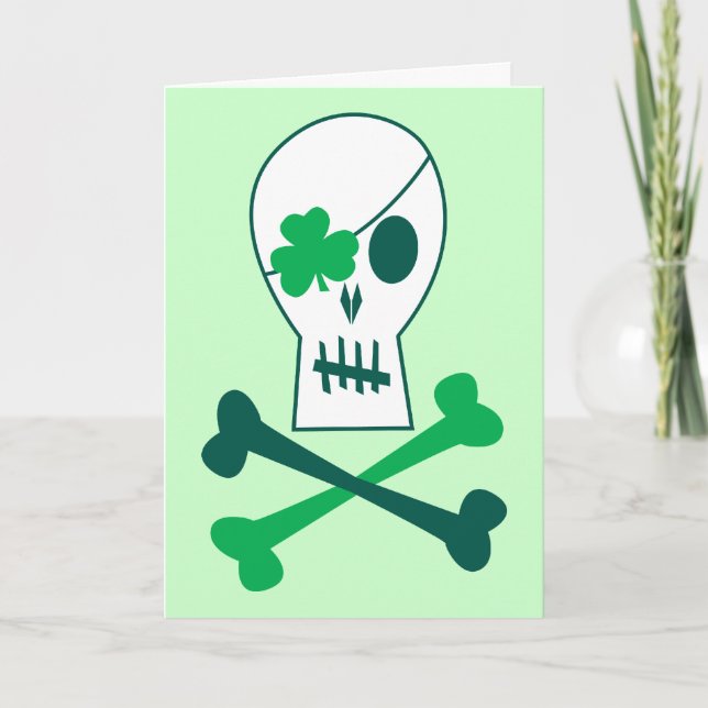 St. Patrick's Day Pirate Card (Front)