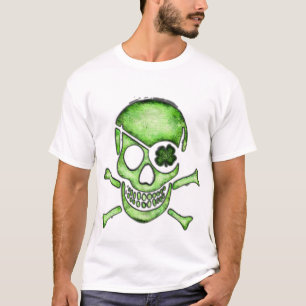 St. Patrick's Day Pirate Skull T-Shirt