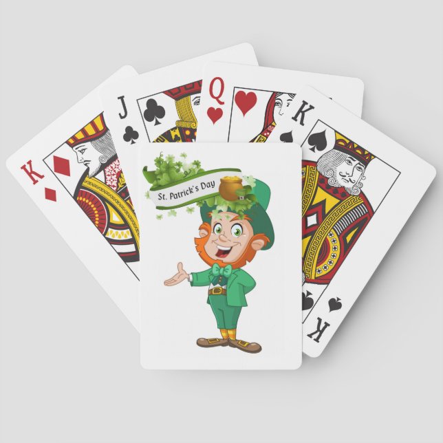 St. Patrick's  Day Playing Card Deck (Back)