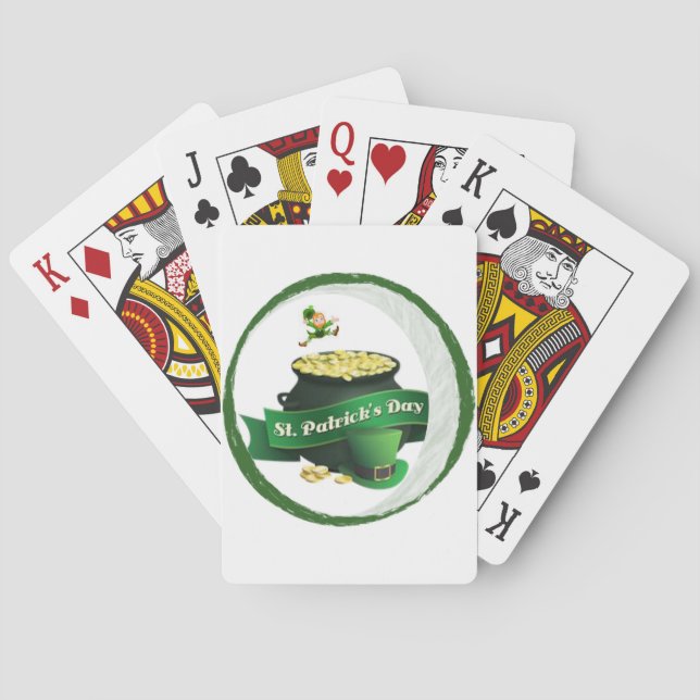 St. Patrick's  Day Playing Card Deck (Back)