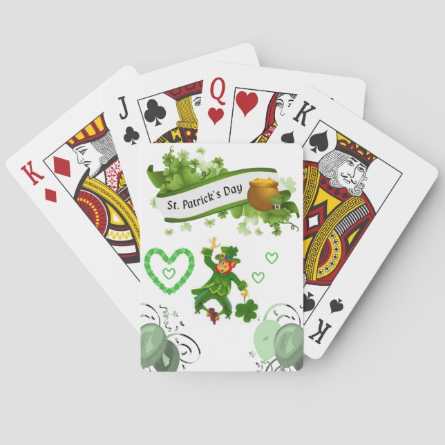 St. Patrick's  Day Playing Card Deck (Back)