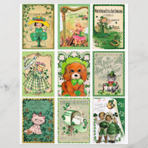 St Patrick's Day Pocket Cards ATC cards