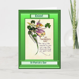 St Patrick's day, Poem Card