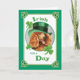 St. Patrick's Day Poodle Card