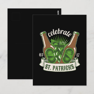 St patricks day postcard