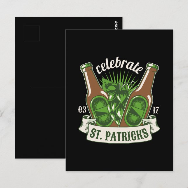 St patricks day postcard (Front/Back)