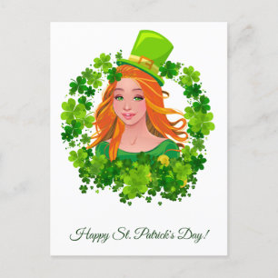 St. Patrick's Day.  Postcard