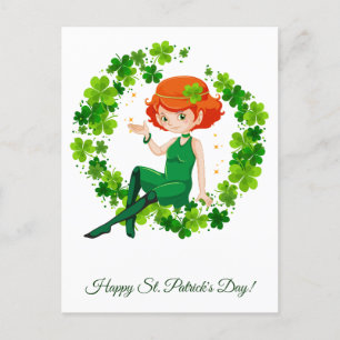 St. Patrick's Day.  Postcard