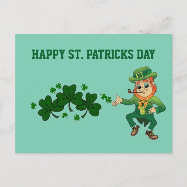 St. Patricks Day postcard (Front)