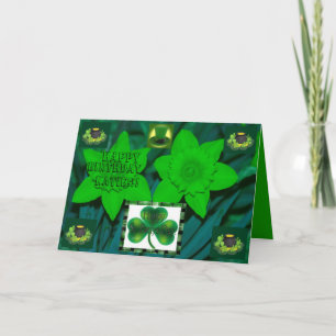 ST Patrick's Day Pot of Gold Birthday Card