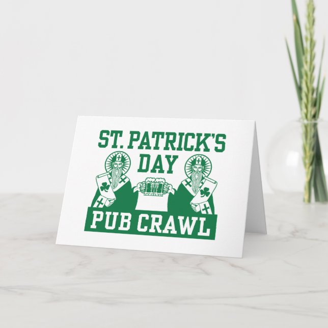 St. Patrick's Day Pub Crawl Card (Front)