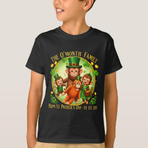 St patricks day punch monkey funny cute animal T-Shirt