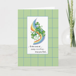 St. Patrick's Day Rainbow Card