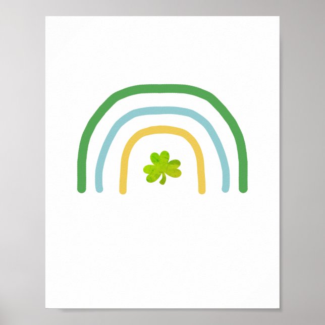 St Patricks Day Rainbow Irish  Poster (Front)