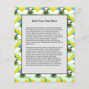 St Patricks Day Rainbow Leprechaun Lucky Charms Flyer
