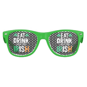 St Patrick's Day Retro Sunglasses