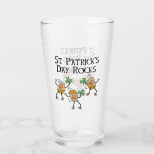 St. Patrick's Day Rocks Glass