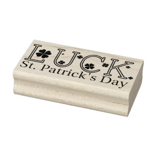 St Patrick's Day Rubber Stamp