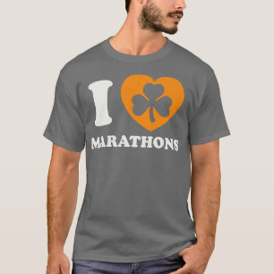 St Patricks Day Running Marathon Irish Runner Sham T-Shirt